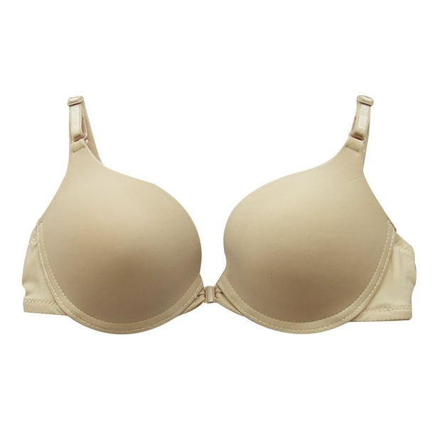 Women Front Closure Lace Push Up Padded Underwire Bra add 1 Cup 32-38AB 1PCS Women Front Closure Lace Push Up Padded Underwire Bra add 1 Cup 32-38AB 1PCS